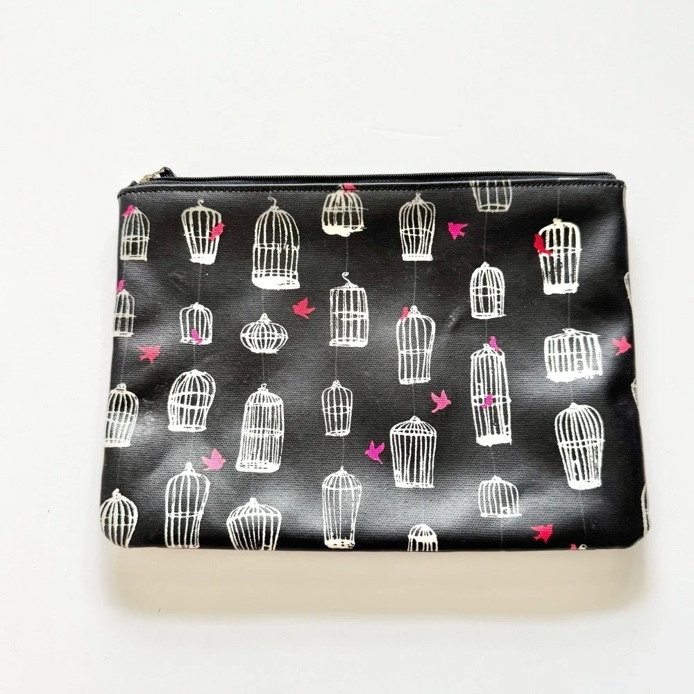 Kate Spade Bird Cage Zipper Pouch Clutch